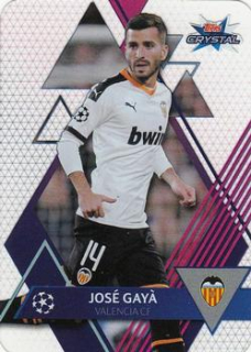 Jose Gaya Valencia CF 2019/20 Topps Crystal Champions League Base card #16
